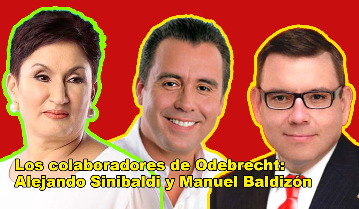 Los colaboradores de Odebrecht Alejando Sinibaldi y Manuel Baldizón
